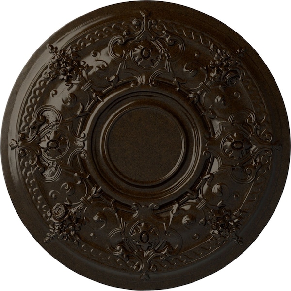 Ekena Millwork Darnay Ceiling Medallion (Fits Canopies up to 7 1/4"), Hand-Painted Bronze, 29 1/4"OD x 2"P CM29DABZS - main